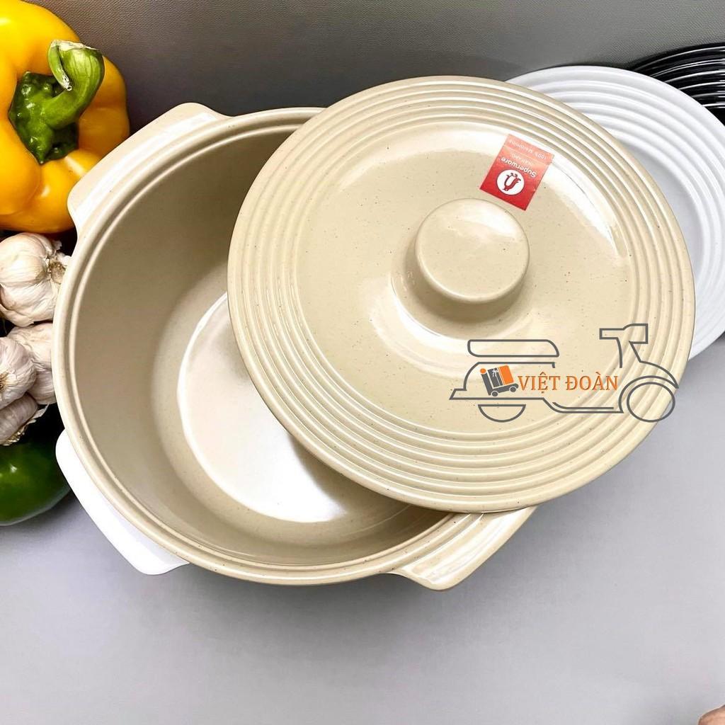 THỐ MELAMINE CAO CẤP THAILAND - TÔ BÁT THỐ ĐỰNG CƠM CANH, đựng thực ăn chín có NẮP ĐẬY - KHÔNG DÙNG TRỰC TIẾP TRÊN BẾP