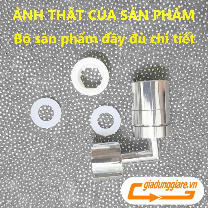 (Mẫu mới) ĐẦU NỐI INOX TĂNG ÁP VÒI NƯỚC (Xoay 720 độ) lắp được đa số vòi chậu rửa chén bát lavabo với 2 chế độ nước chảy