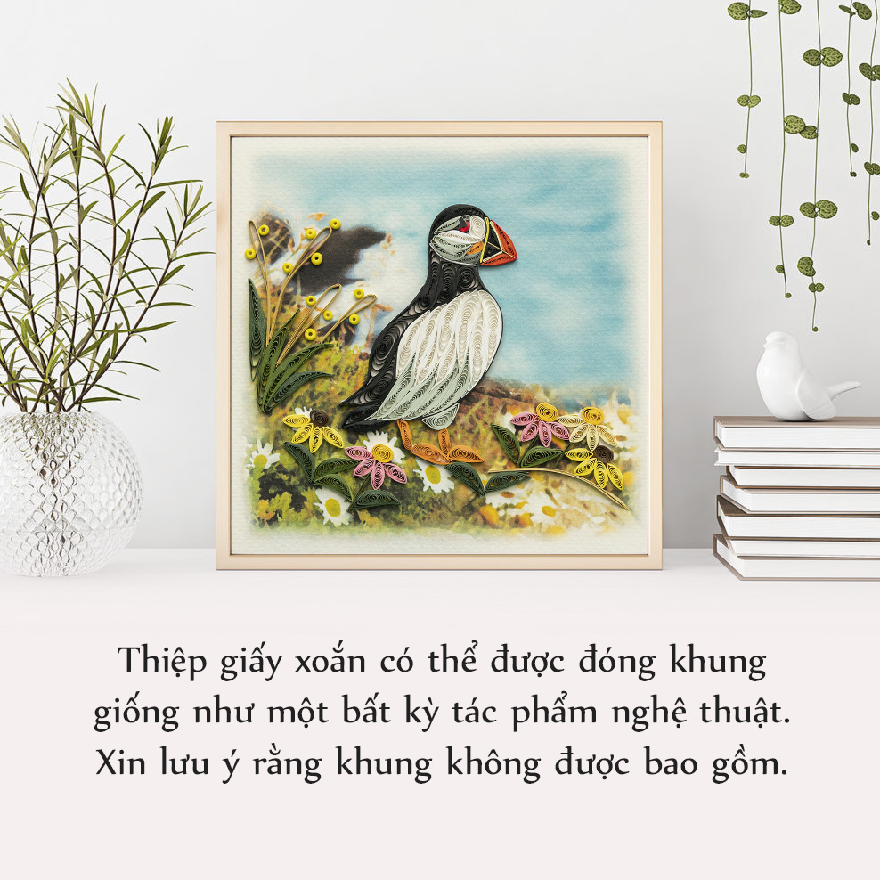 Thiệp Giấy Xoắn Chủ Đề Chim - CNB1516