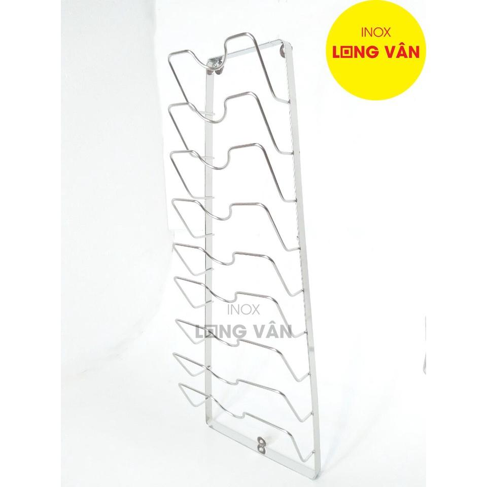 Treo máng nắp nồi vung INOX 304 cao cấp (loại 6 nắp, 9 nắp)