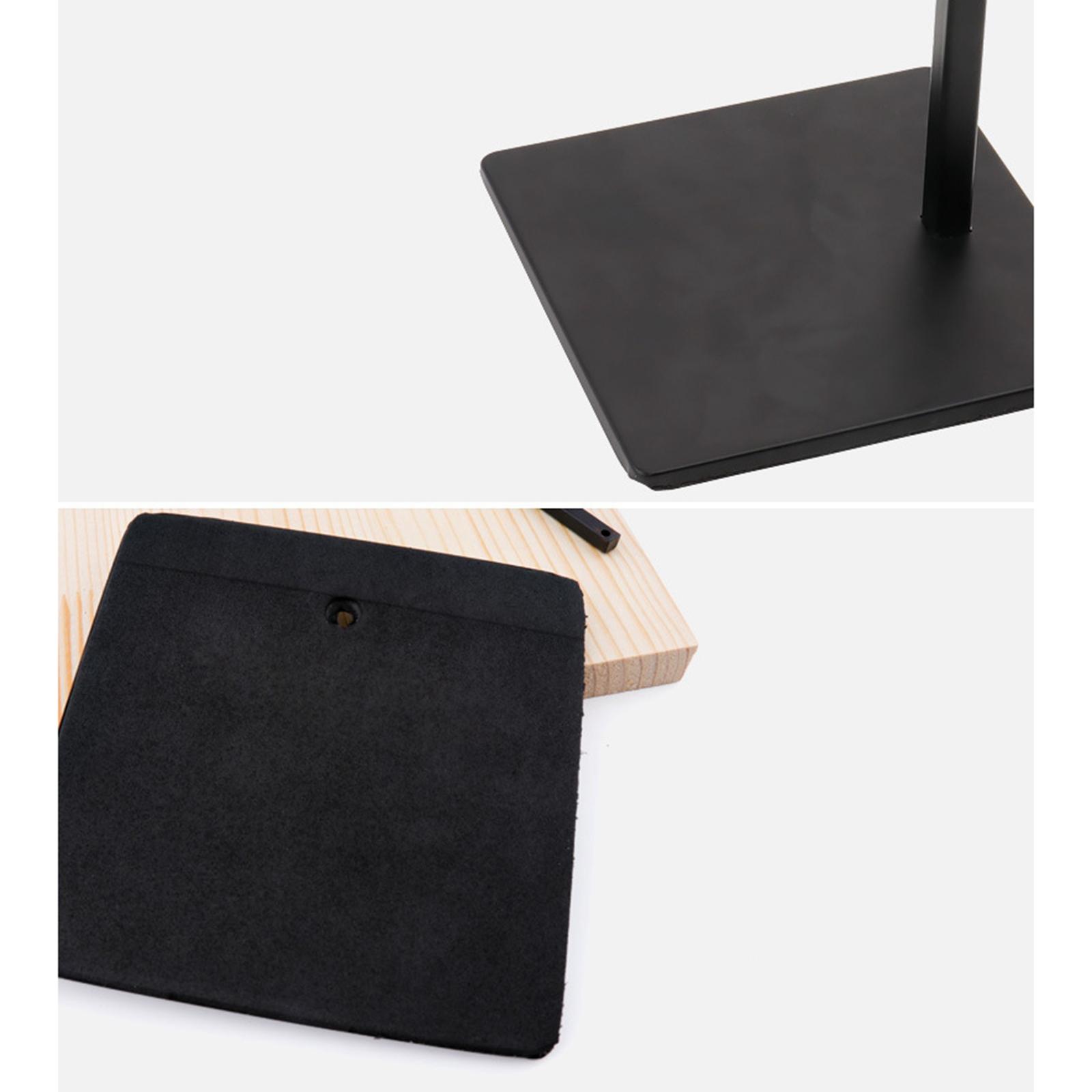 Clay Pipe Bracket Sculpture Scaffold Pottery Clay Stand Holder Rack Support with Wooden Board Base for DIY Pottery Ceramics Model Tool Supplies