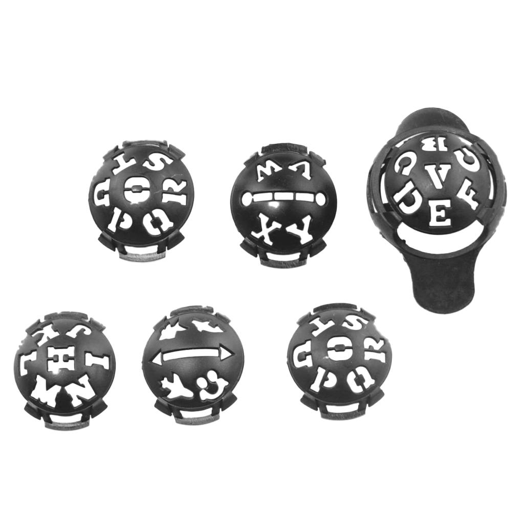 6 in 1 Golf Ball Line Liner Marker Alignment Drawing Tool for Putt Training