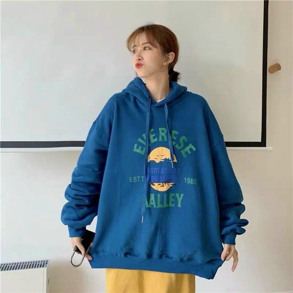 Áo Khoác Hoodie Unisex Nam Nữ From Rộng Có Nón Chất Nỉ Ngoại Cực Bền tP