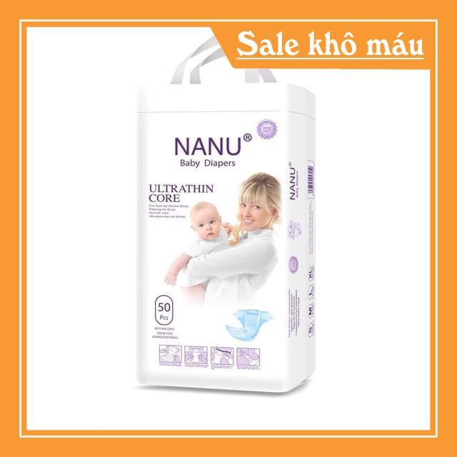 Bỉm/tã dán NANU S/M 50 miếng