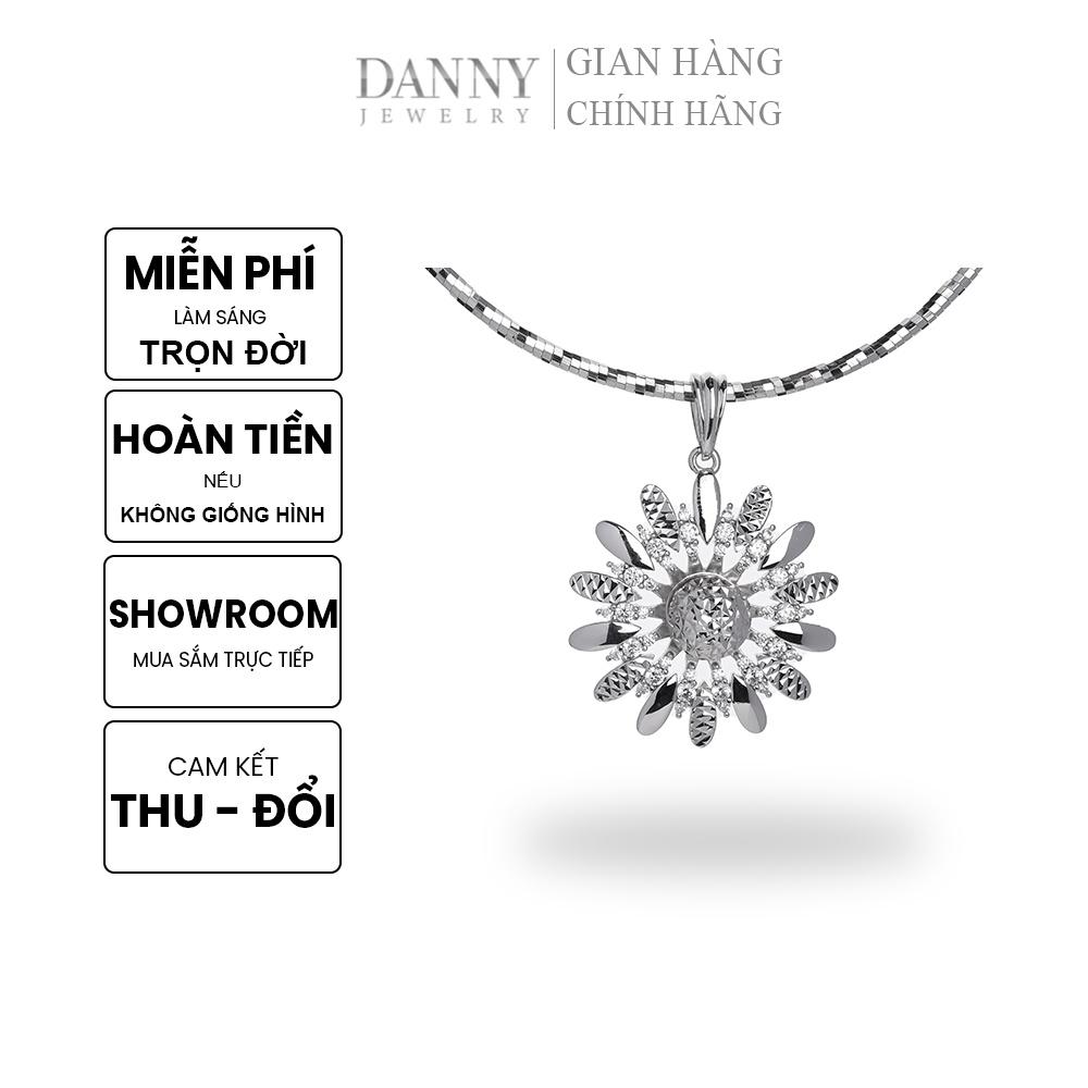 Mặt Dây Chuyền Nữ Bạc 925 Danny Jewelry Xi Bạch Kim DI4GZ004