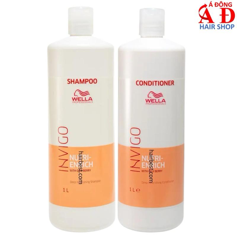 Bộ Dầu Gội Xả Hấp Ủ WELLA Invigo Nutri Enrich Dưỡng Ẩm Suôn Mượt Tóc Khô Hư Tổn Đức