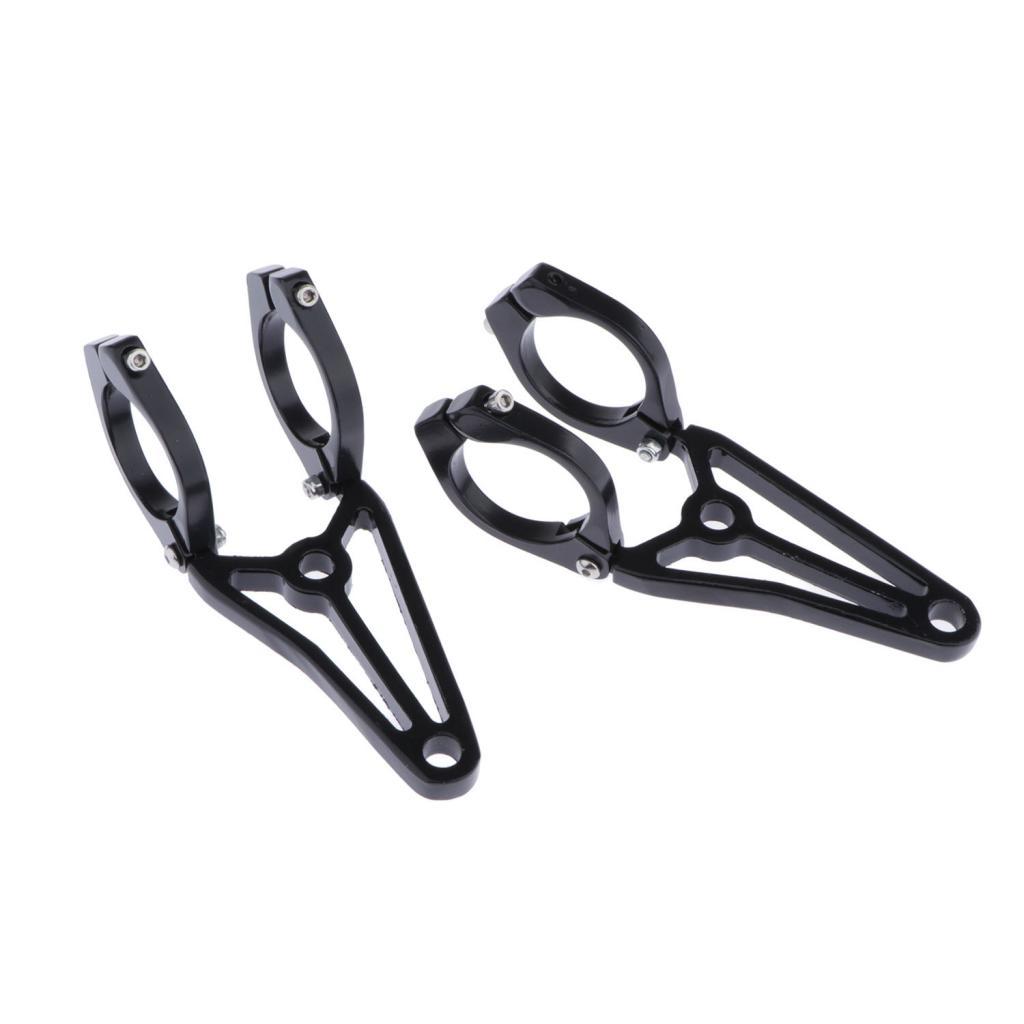 Black Motorcycle Headlight   Front Fork Bracket For 41mm Fork Tube