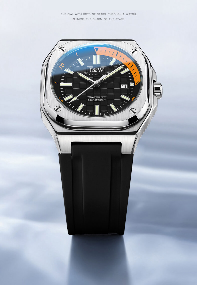 Đồng hồ nam chính hãng IW CARNIVAL IW673G-1,Kính sapphire ,chống xước,Chống nước ,BH 24 tháng,Máy cơ (Automatic)