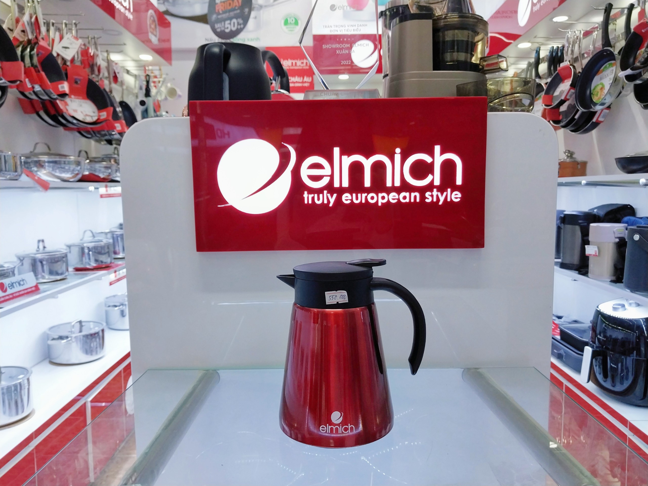 Bình giữ nhiệt gia đình inox 304 Elmich EL8298 dung tích 900ml