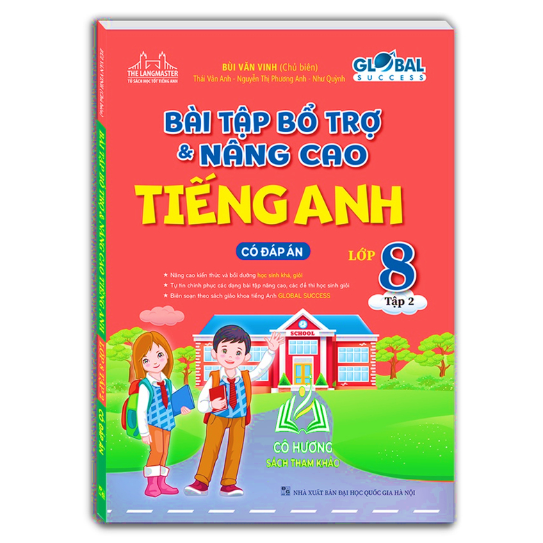 Sách - Combo 2c - GLOBAL SUCCESS - Bài tập bổ trợ và nâng cao tiếng anh lớp 8 (có đáp án) (MT)