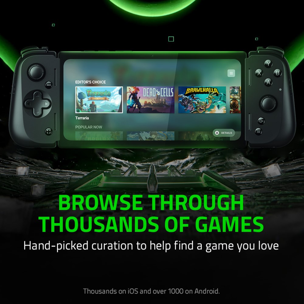 Tay cầm điện thoại Razer Kishi V2 USB C - Gaming Controller for iPhone and Android_Mới, hàng chính hãng