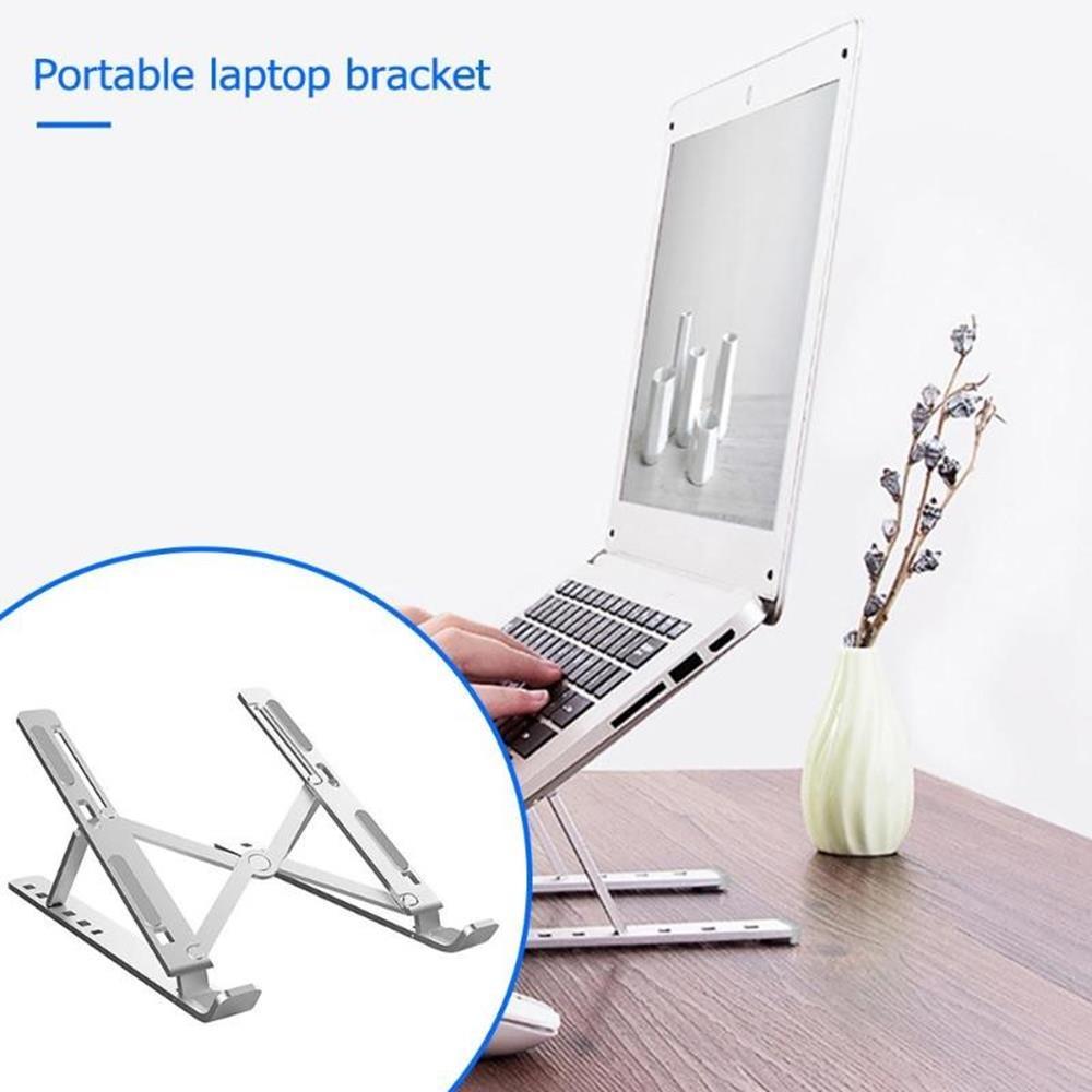 Đế nhôm cao cấp hỗ trợ tản nhiệt cho Laptop, Macbook gồm 7 mức điều chỉnh độ nghiêng tùy ý (có thể gập gọn thông minh) 