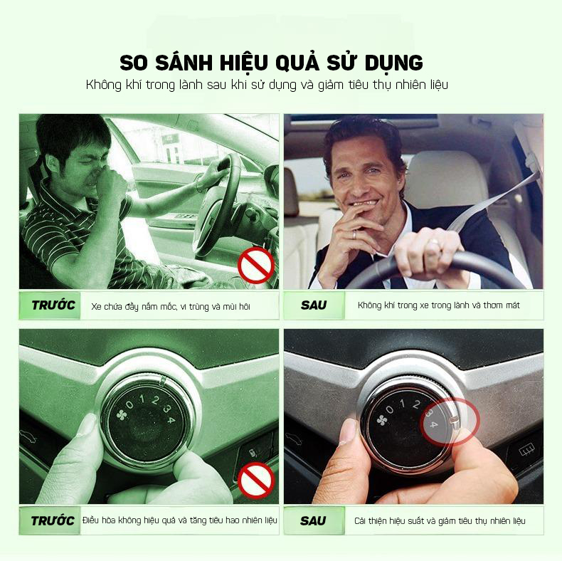 Dung Dịch Vệ Sinh Cửa Gió Điều Hòa AIR-CONDITIONER CLEANER CARJAY 500ML - Làm Sạch, Khử Mùi, Bảo Dưỡng Điều Hòa Xe Ô Tô