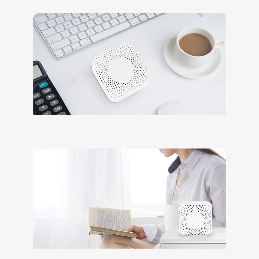 Tuya WiFi Intelligent Air Quality Monitor 6-in-1 Air Housekeeper PM2.5/Formaldehyde/VOC/CO2/Temperature/Humidity Detector Compatible with Alexa Google Home for Home Office
