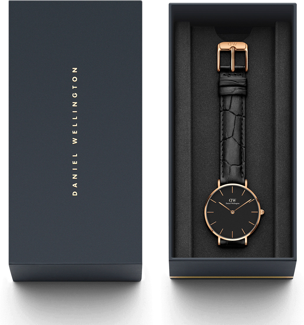 Đồng hồ nữ DANIEL WELLINGTON PETITE READING ROSE BLACK 32MM DW00100167