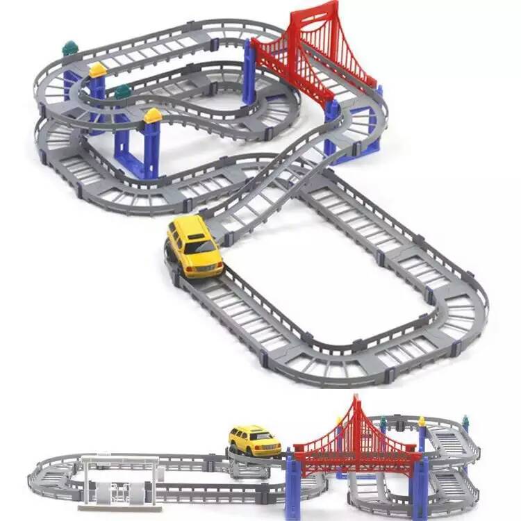 Bộ Lắp Ghép Đường Đua Ô Tô 88 Chi Tiết Cho Bé Yêu