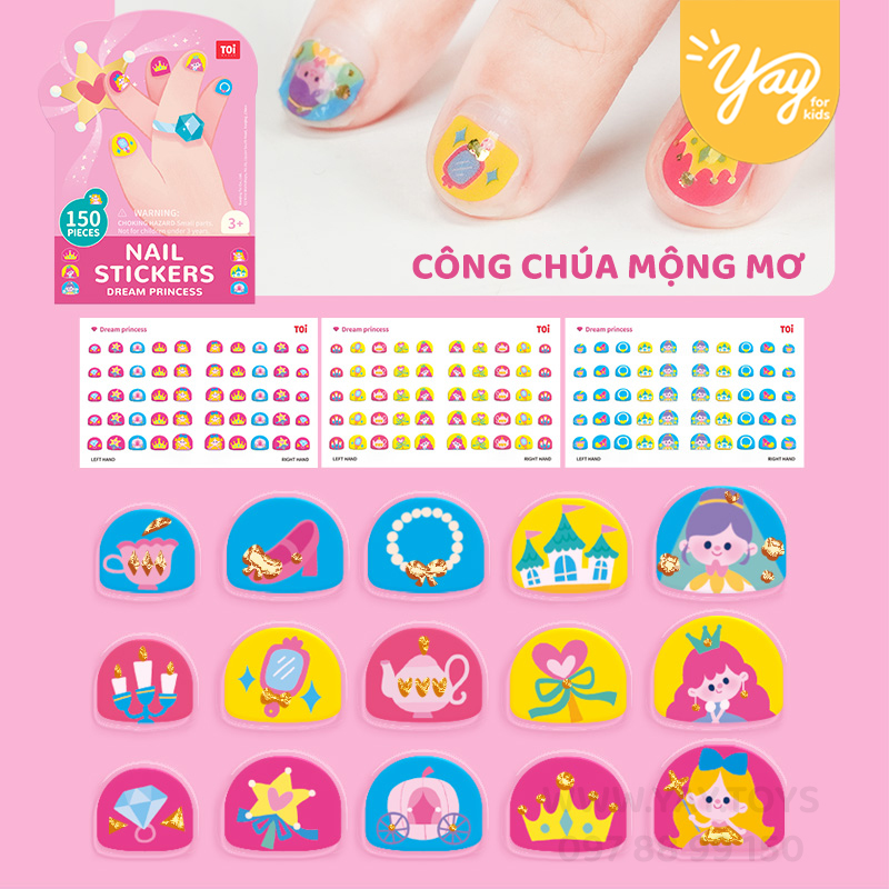 Hình dán móng tay và hình xăm dán cho bé - Nail Sticker & Temporary Tattoo