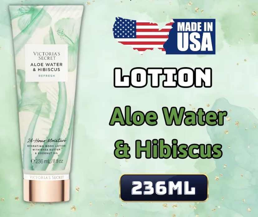 Victoria Secret Aloe Water &amp; Hibiscus Chính Hãng - Body Mist Victoria Secret 250ml - Lotion Victoria Secret 236ml