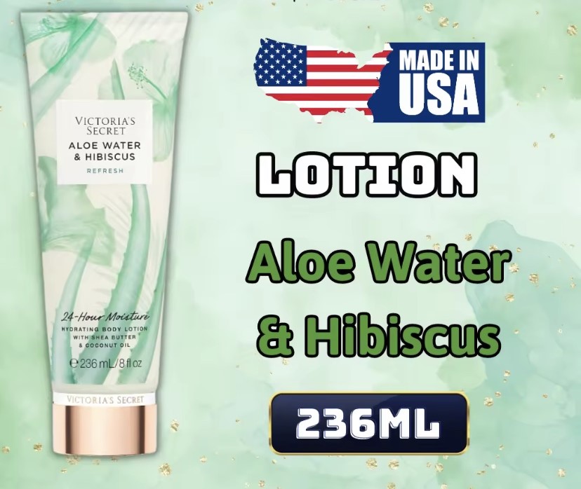 Victoria Secret Aloe Water & Hibiscus Chính Hãng - Body Mist Victoria Secret 250ml - Lotion Victoria Secret 236ml