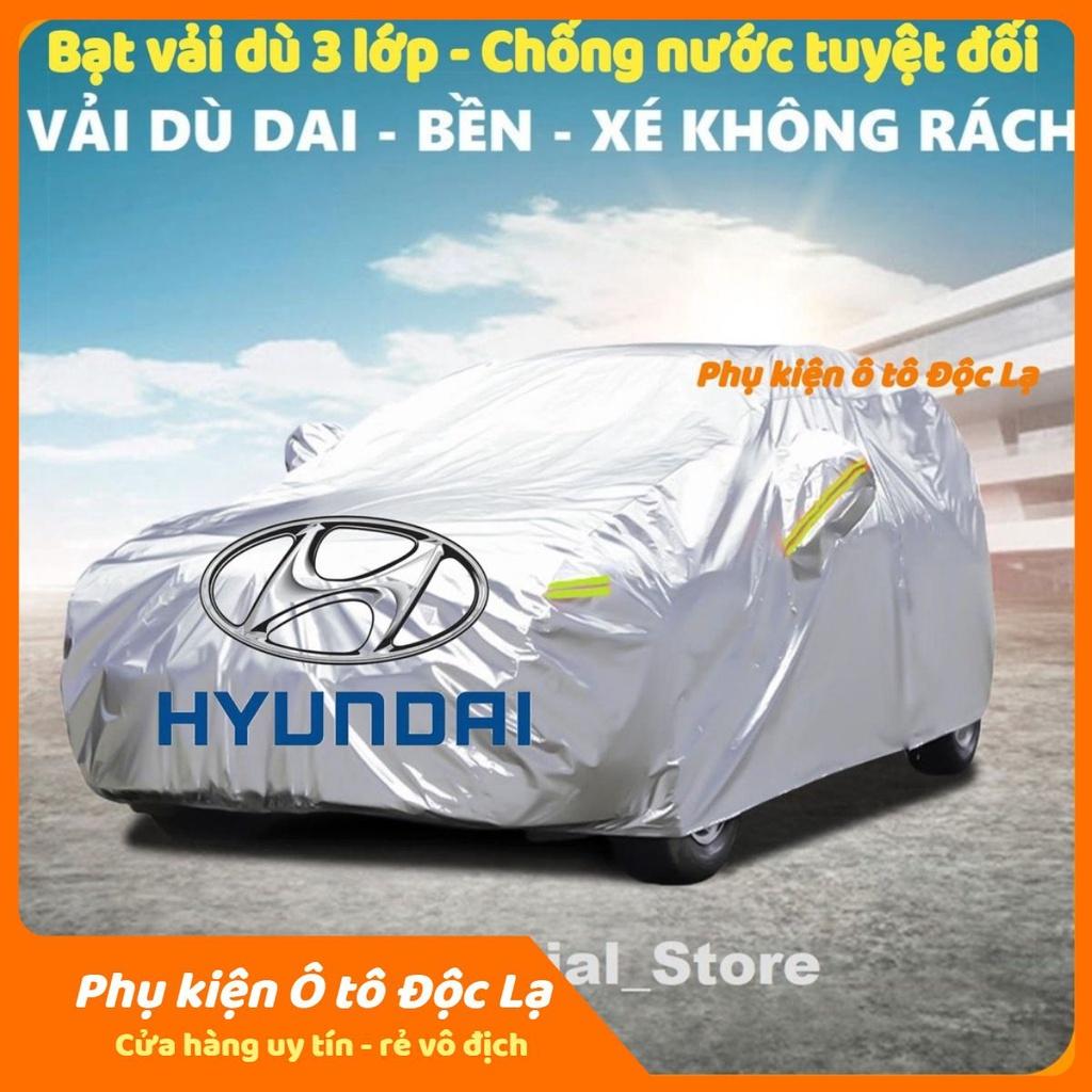 Bạt Phủ Ô Tô Vải Dù Hyundai I10, I20, I30, Accent, Santafe, Tucson, Kona, Getz, Avante, Elantra, Sonata