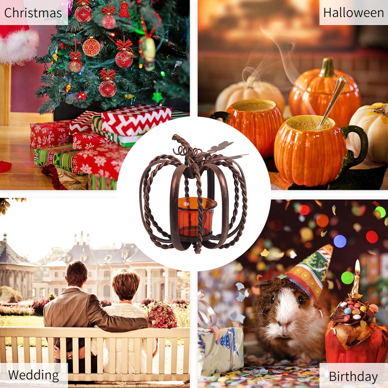 Giá đỡ nến được làm bằng sắt chắc chắn thích hợp cho Halloween, lễ hội, sinh nhật, Giáng sinh và tân gia, v.v.