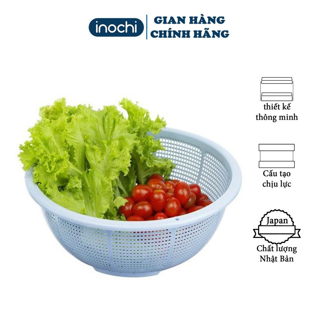 Rổ nhựa tròn lớn inochi YOKO 30cm chất lượng nhật bản đa năng cao cấp
