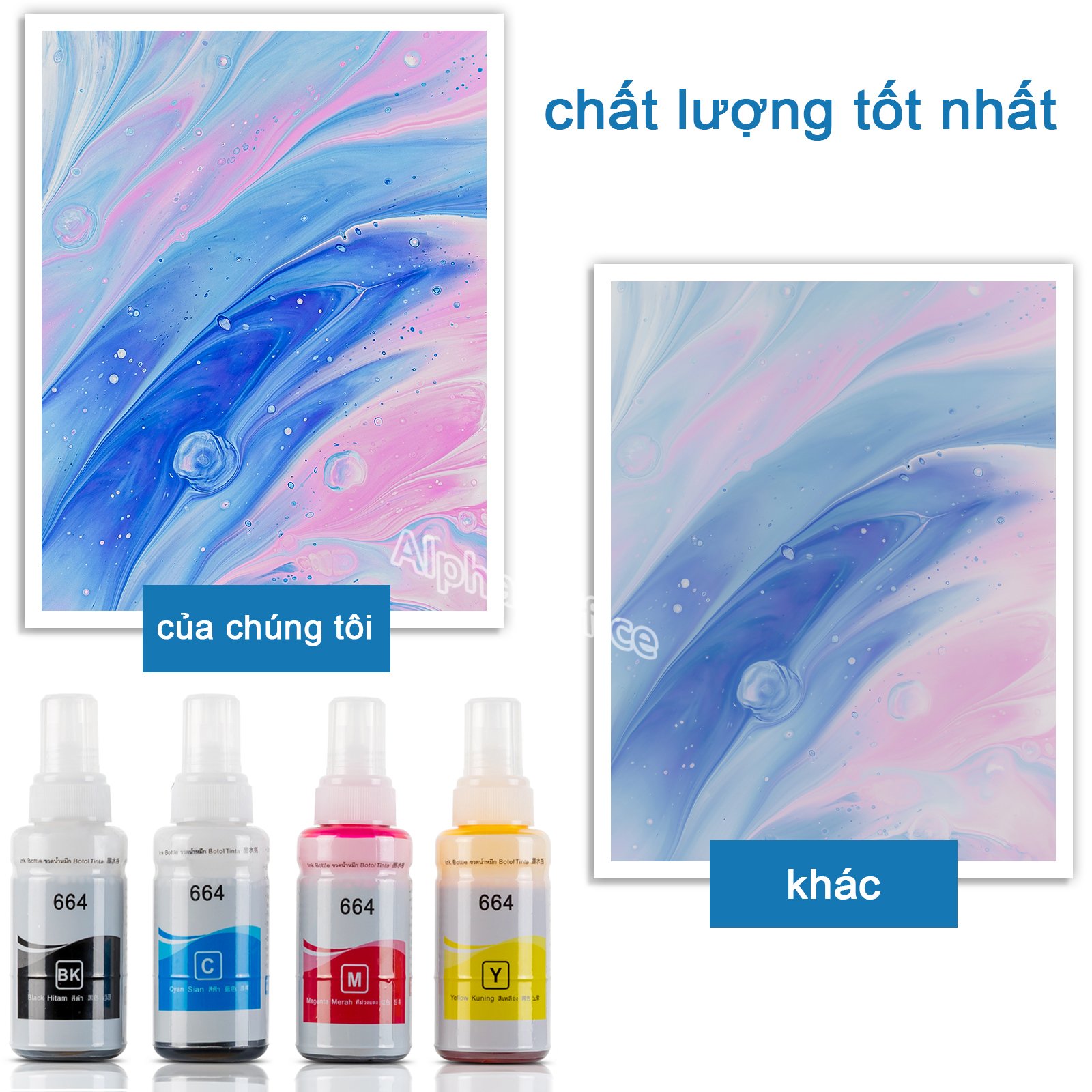 Mực in Epson 664 màu VÀNG (Y) L300 / L310 / L350 / L360 / L1300 / L100 / L120 / L200 / L210 / L565 Hàng nhập khẩu