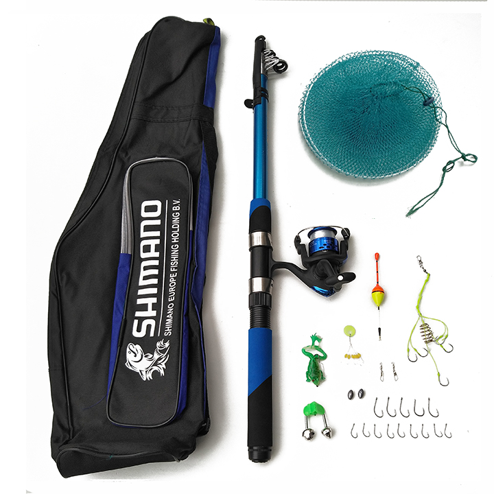Bộ cần câu cá SHIMANO  Máy câu cá yumushi 200  Bao đựng cần  phụ kiện – TPB117 – 2m4