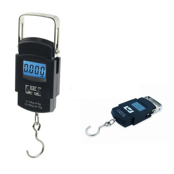 Cân móc treo cầm tay chính xác tải trọng 50kg, cân thực phẩm, màn hình điện tử cao cấp