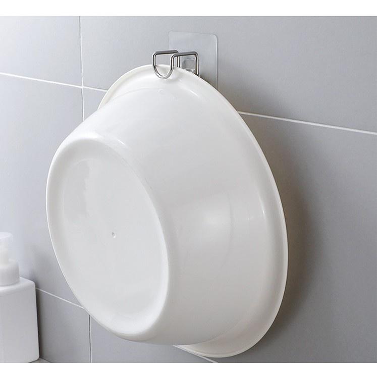 Móc Dính Tường Treo Chậu , Móc Inox Treo Đồ Dùng Tiện Ích