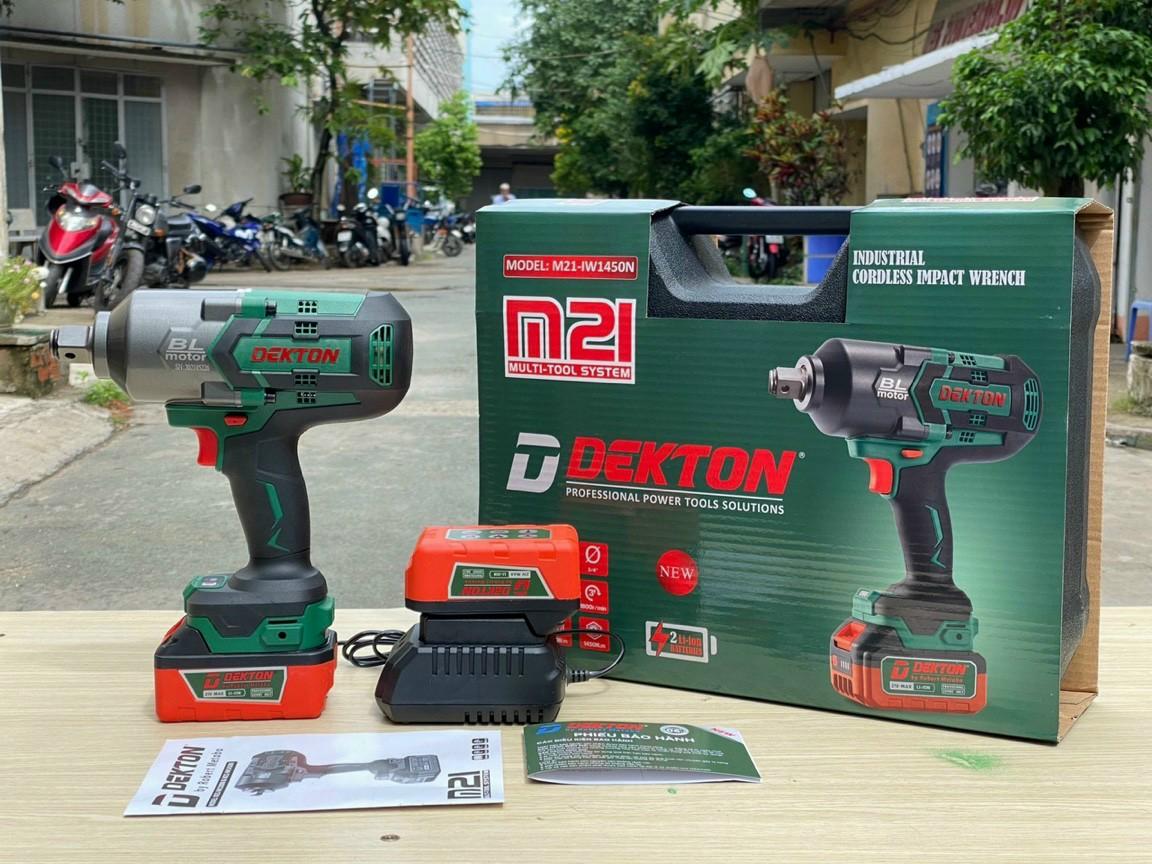 MÁY SIẾT BULON 21V  ĐẦU 3/4  DEKTON M21-IW1450N - HÀNG CHÍNH HÃNG