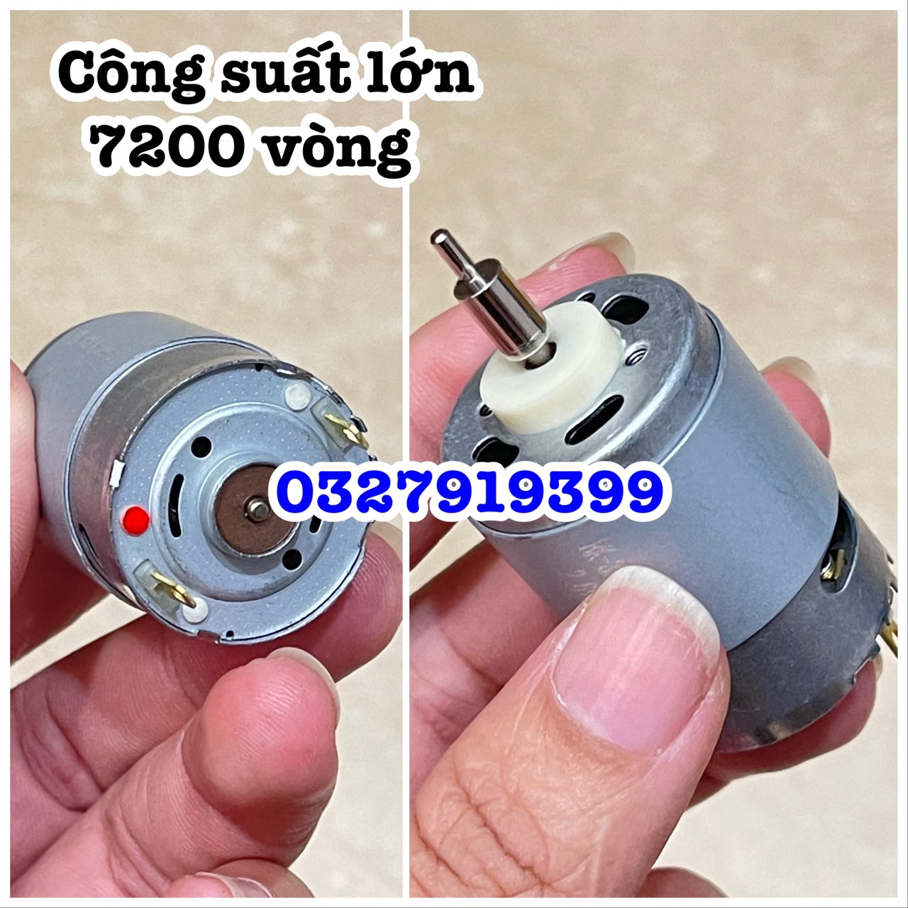 Mô tơ tông đơ 2,6V 7200 vòng