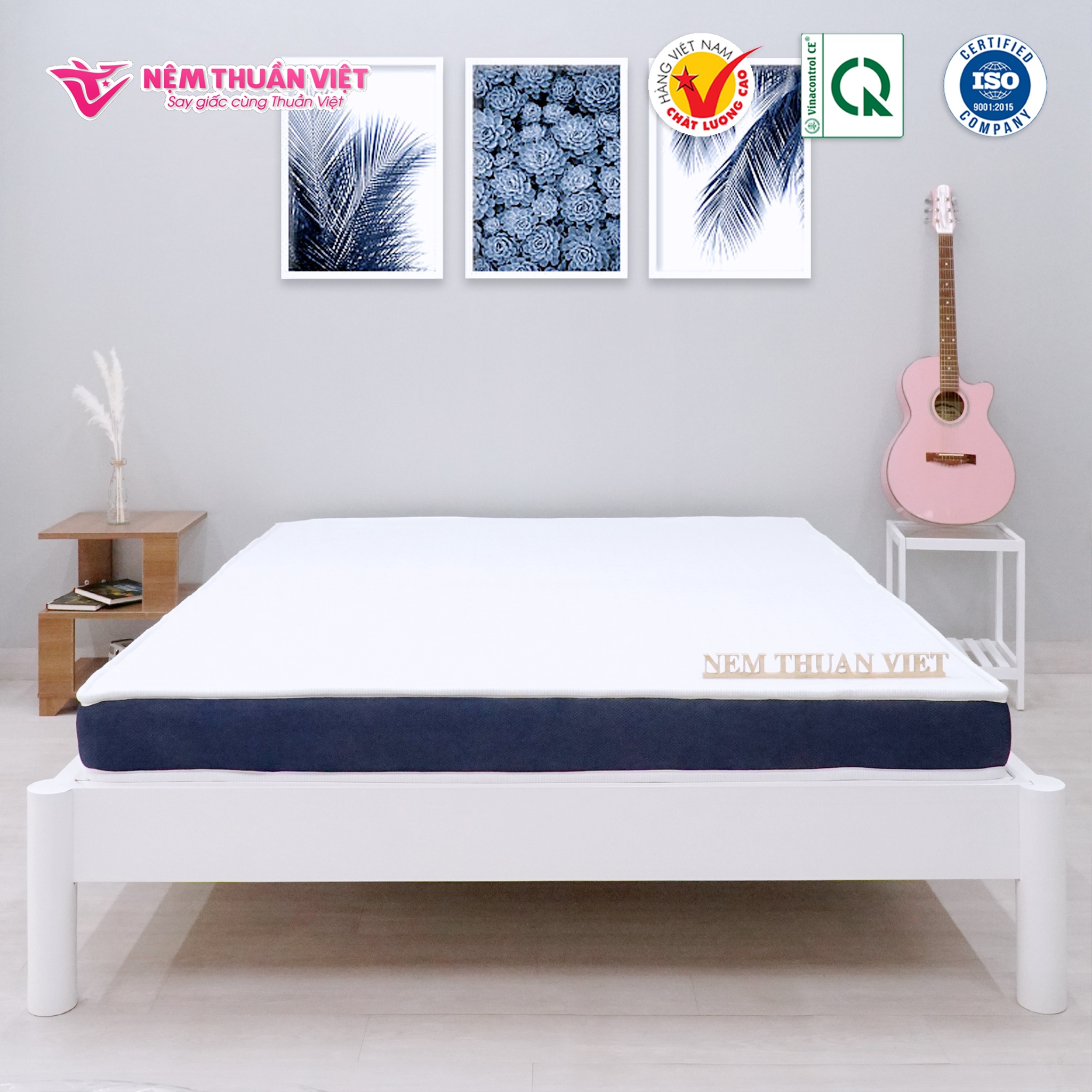 (1m2x2mx20cm) Nệm Foam Thuần Việt Ruby - Nệm Foam Cao Cấp Thế Hệ Mới