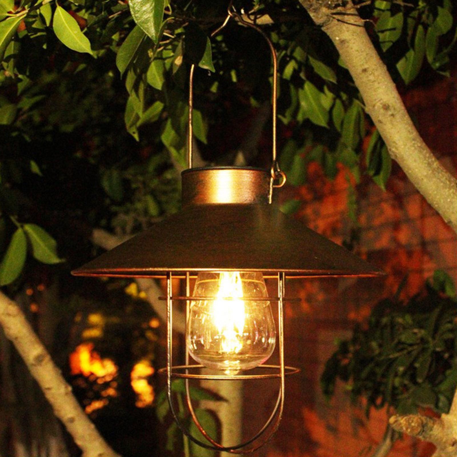 3x Solar Lantern Lamp Waterproof IP65 Lights Landscape for Patio Tree Fence