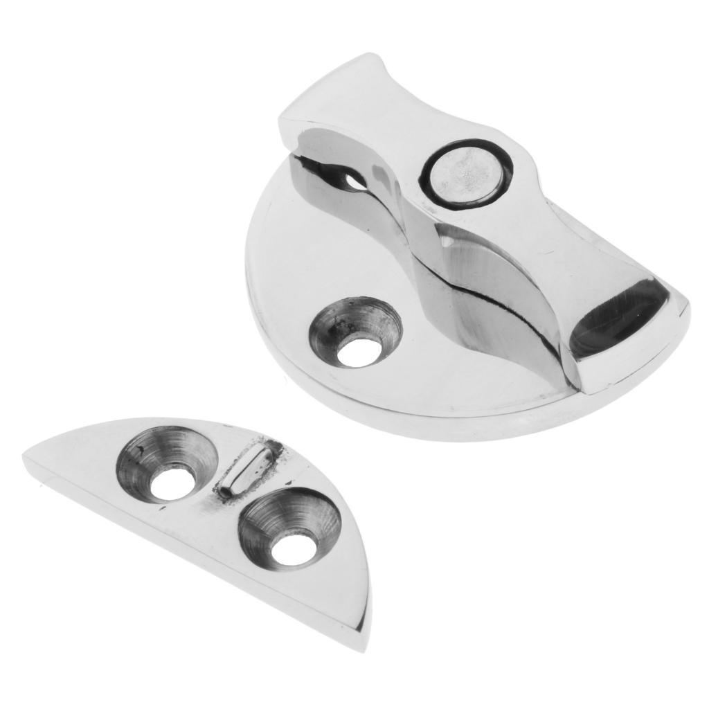 Practical Marine Boat Stainless Steel Twist Lock Round Catch Latch 1.8inch Silver for Boat Marine Easy to Install