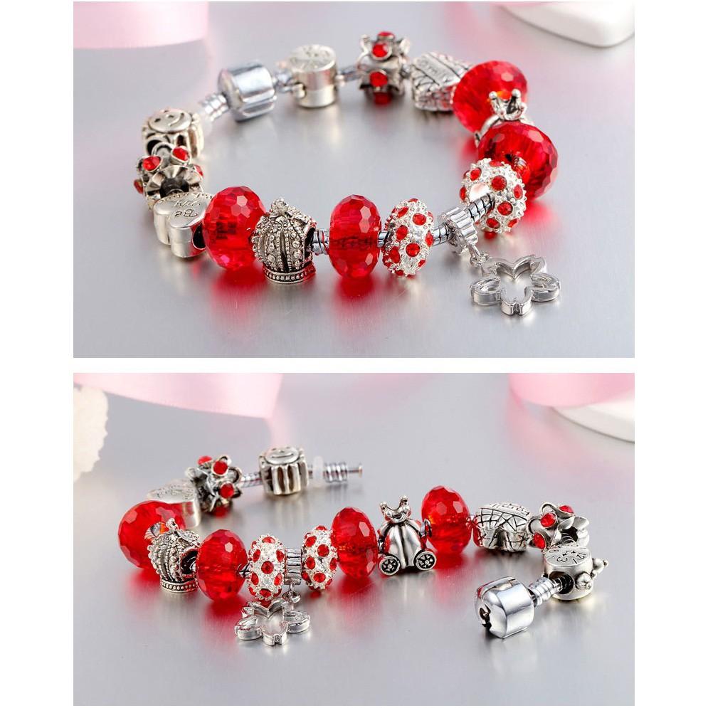 Vòng tay charm hoa 5 cánh cực xinh