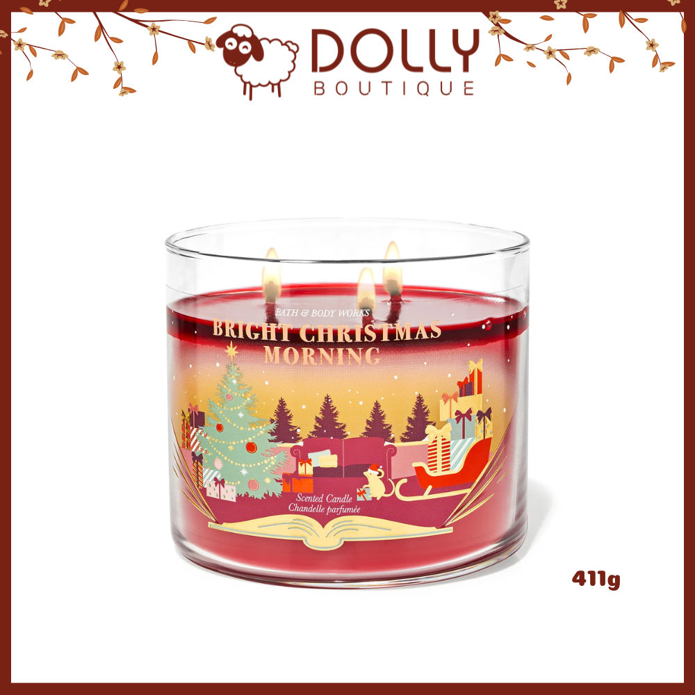 Nến Thơm 3 Bấc Bath &amp; Body Works 3-Wick Candle 411g