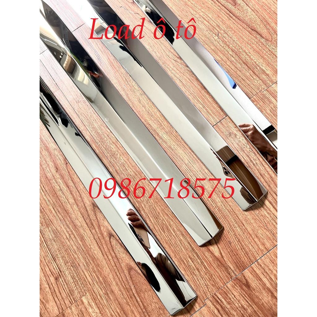 Ốp Nẹp Sườn Xe Toyota Veloz, Avanza 2022-23 Mẫu INox Mạ Crom Sáng Bóng