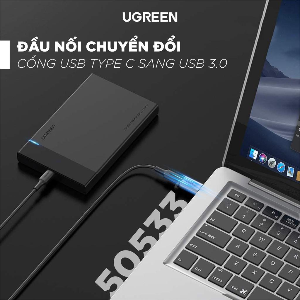 Hình ảnh Đầu chuyển đổi USB-C sang USB 3.0, dùng cho PC, laptop, macbook, điện thoại... UGREEN US204 US276 - Hàng chính hãng