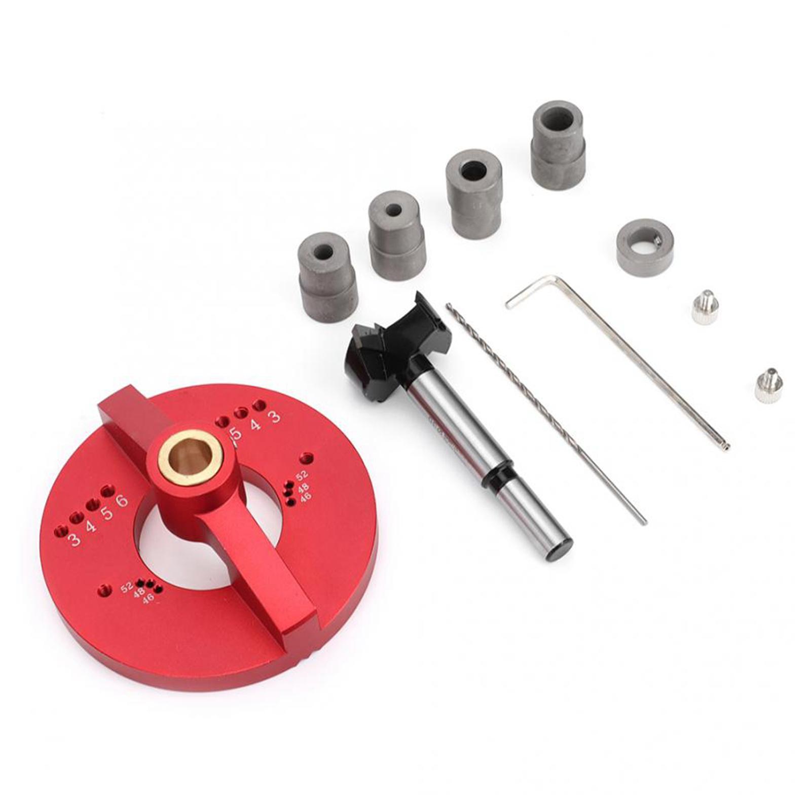 4 in 1 35mm Hinge Jig Vertical Boring Jig Drilling Guide Fixture Self Centering