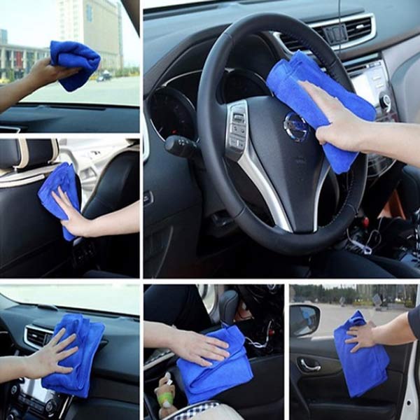 10 Khăn lau chuyên dụng, siêu thấm hút, chuyên lau ô tô, bàn làm việc, máy tính, khăn đa năng