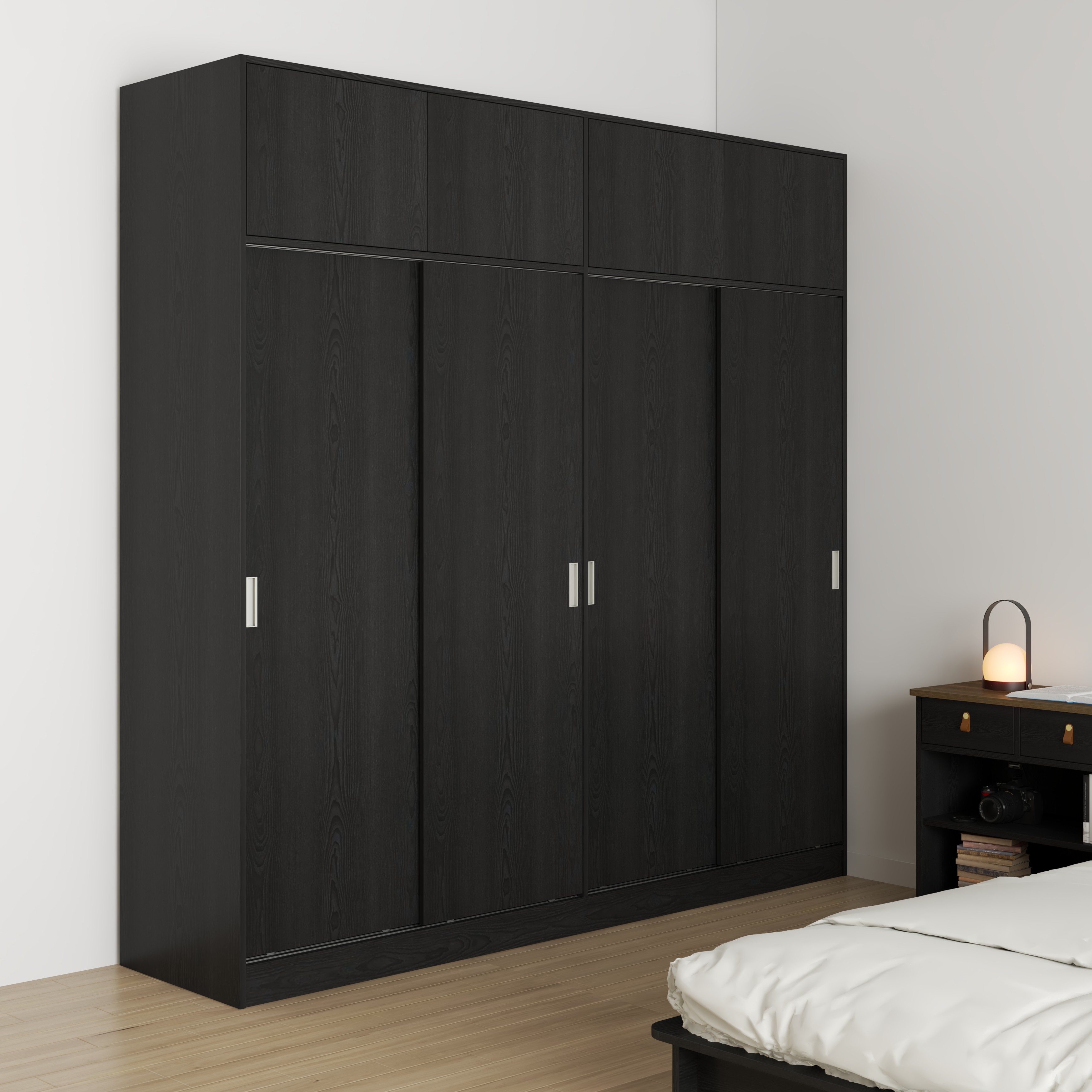ELEGANT, Tủ quần áo cửa lùa 2m2x2m2 , 220cm x 54cm x 220cm , TCL_007