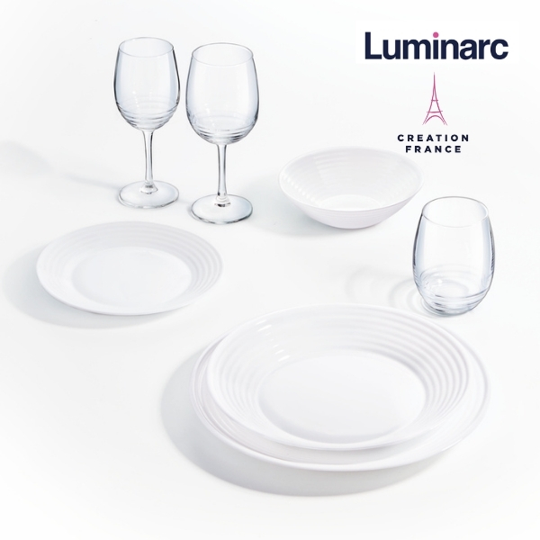 Bộ 6 Đĩa Thuỷ Tinh Luminarc Harena 23cm - LUHAN5413