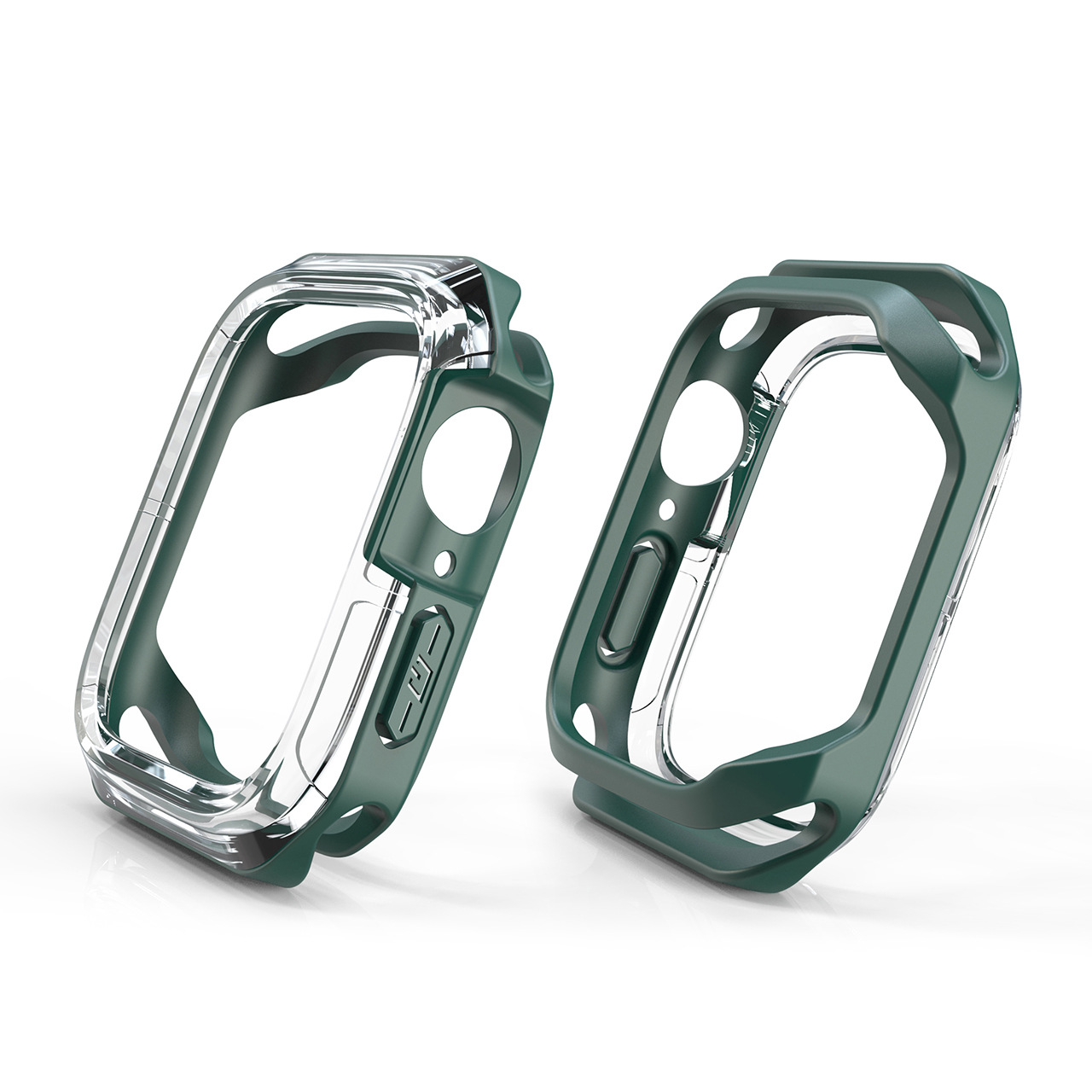 Ốp Case Viền PC Trong Suốt cho Apple Watch Series 4/5/6/SE/7/8/9/SE2 Size 40mm/41mm/44mm/45mm