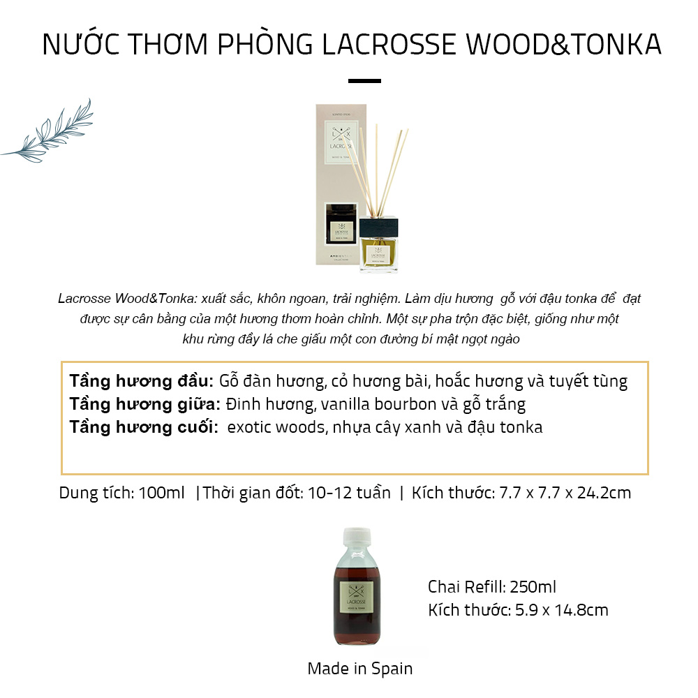 Nước thơm phòng khuếch tán Ambientair Lacrosse