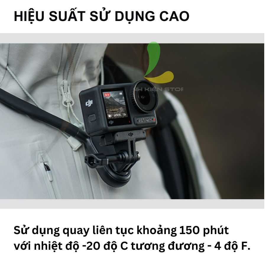 Hình ảnh Máy quay phim hành động DJI Osmo Action 4 (DJI OA4) - Camera hành trình quay 4k, công nghệ mới chống rung HorizonSteady - Hàng chính hãng