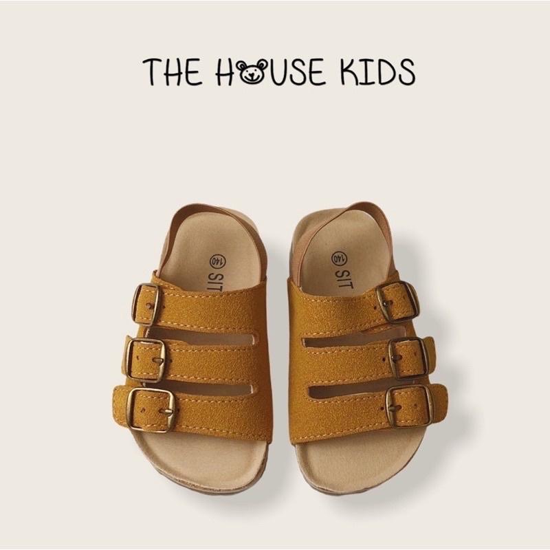 Sandal Cho Bé Trai Sandal Trẻ Em Cao Cấp THE HOUSE KIDS Da Lộn Màu Sắc