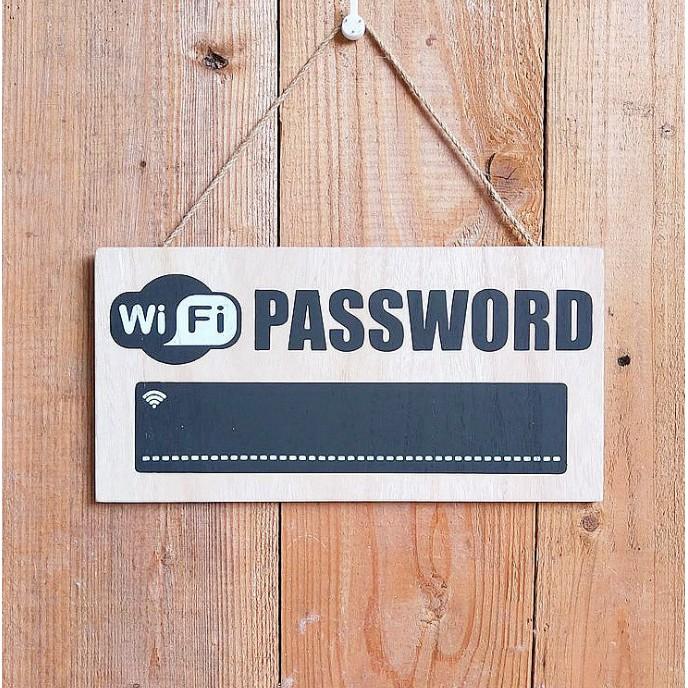 Bảng treo ghi password wifi mẫu mới