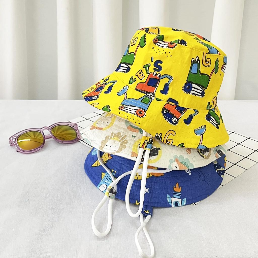 Mũ tai bèo vải Cotton mềm mỏng thoáng khí, nón chống nắng thời trang cho bé trai, bé gái 1-10 tuổi