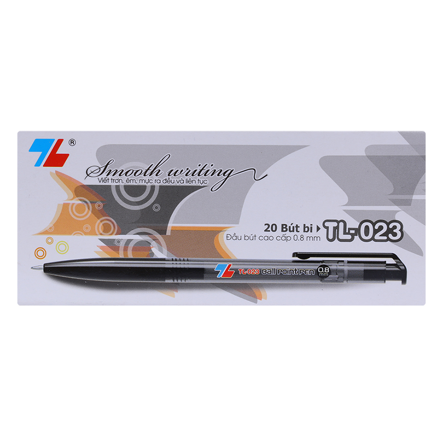 Hộp 20 Bút Bi Thiên Long TL-023 - Đen